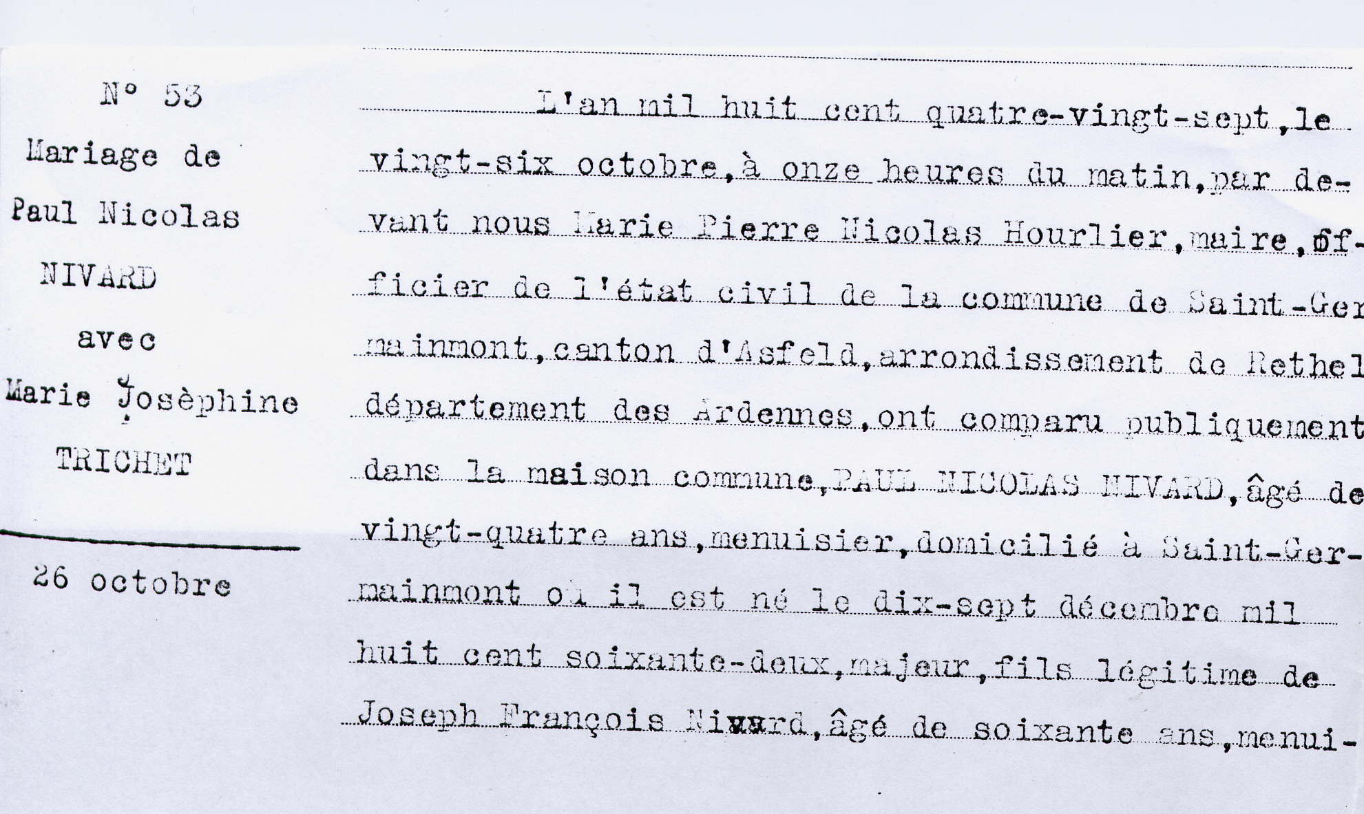 Mariage Nivard Paul Nicolas Trichet Marie Josephine 1.jpg